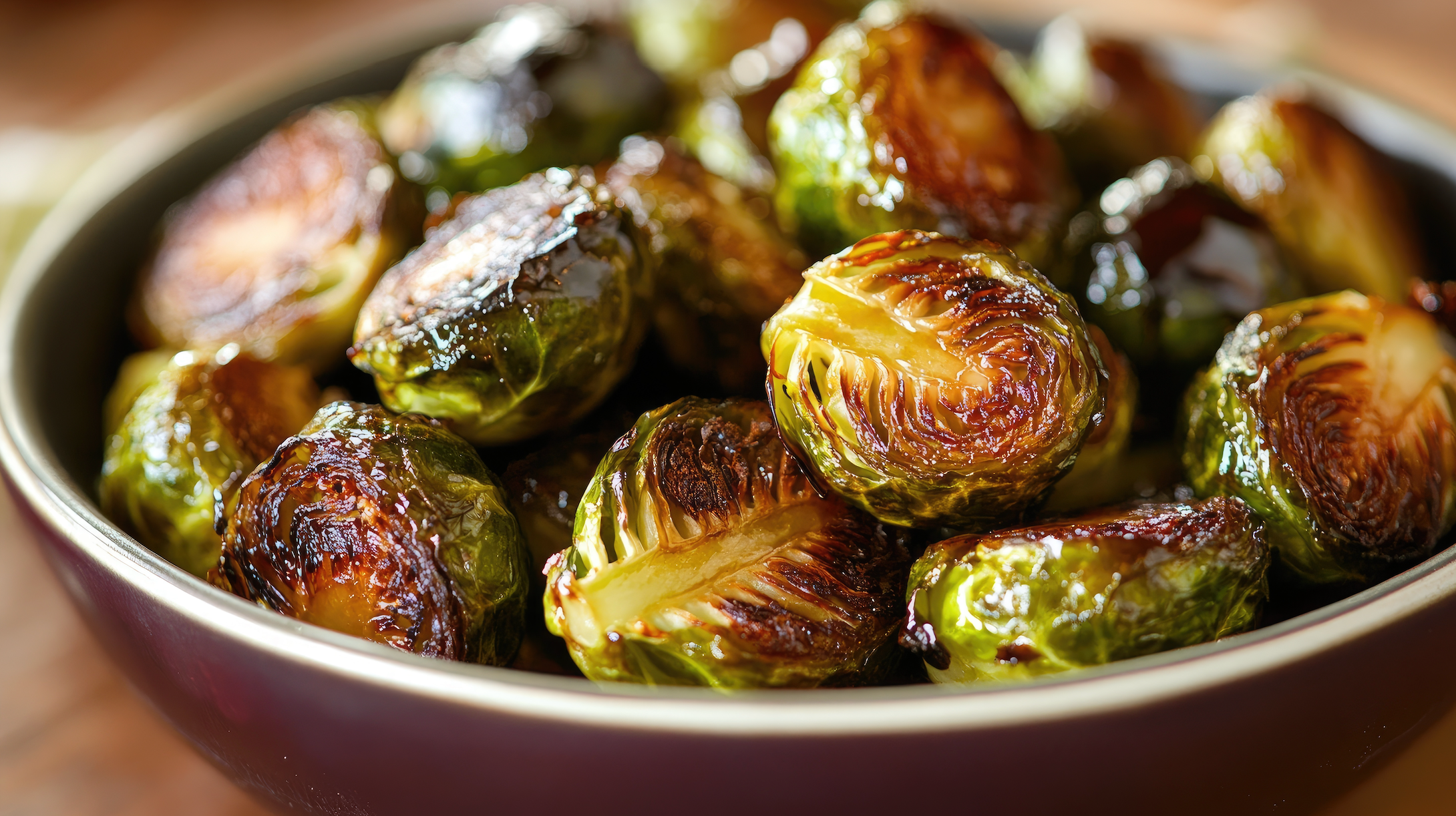 Maple-Glazed Brussels Sprouts with Bacon