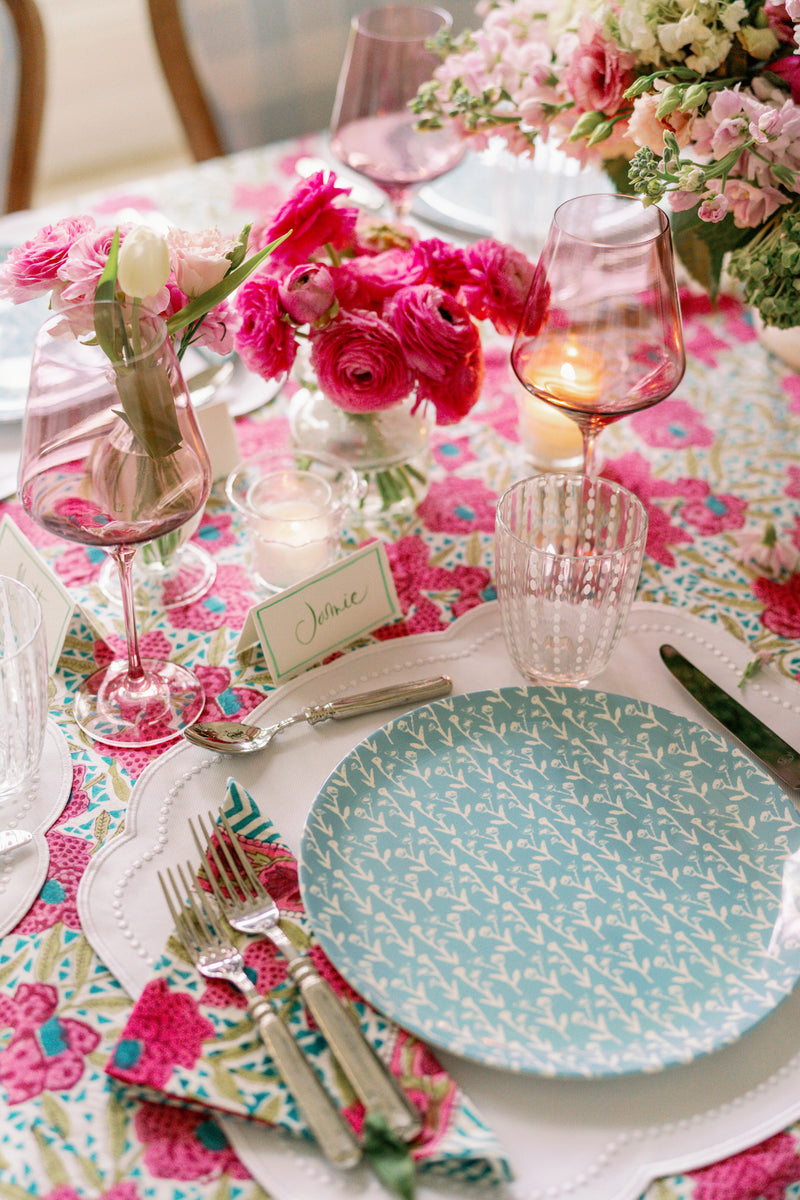 Set of 4 Waterproof Placemats (Classic White) Erin Donahue Tice