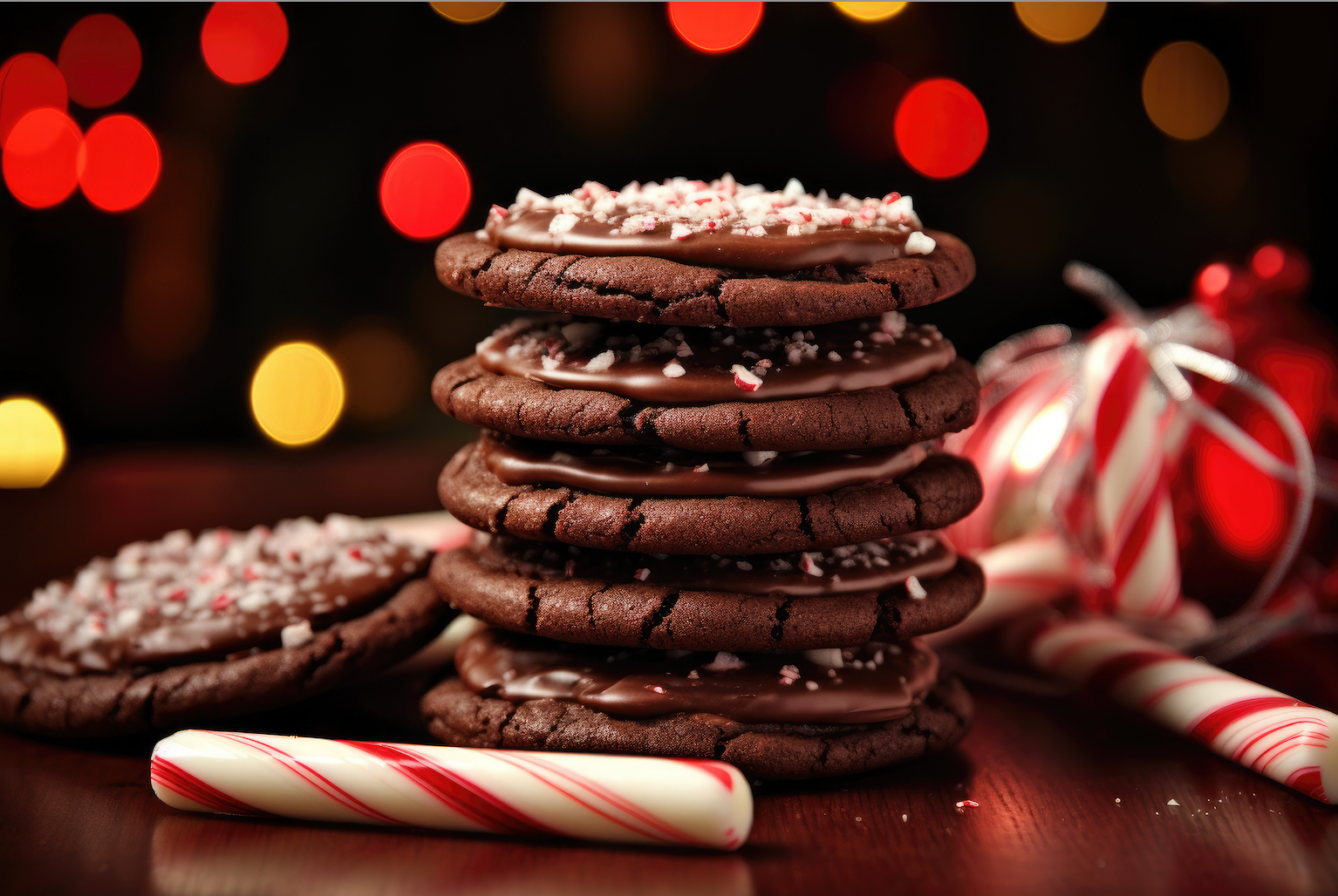 Peppermint Hot Chocolate Cookies
