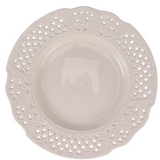 Ivory PIERCED FLORAL DINNERWARE