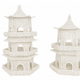 White Grand Wicker Pagoda (2 Sizes)