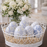 White, Pink & Green Tulip Egg