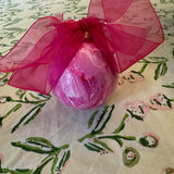 Hot Pink Marbled Ornament