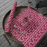 Ivy Manor Cranberry Gift Wrap