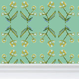 Antonia Wallpaper (Green & Citron)