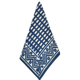 Set of 4 Blue Zig Zag Napkins