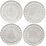 Christmas Canape Plates Assorted (Set of 4)