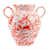 Taverna Speckled Two Handled Jug, Red/White