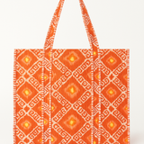 Orange Zig Zag Tote