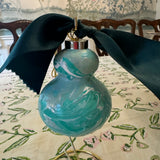Mint Marbled Ornament