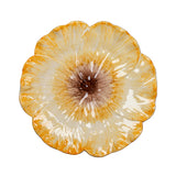Yellow Elisabetta Flower Dinner Plate, Set of 4