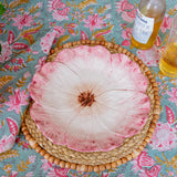 Pink Elisabetta Flower Dinner Plate, Set of 4