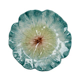 Green Elisabetta Flower Dinner Plate, Set of 4