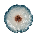 Blue Elisabetta Flower Dinner Plate, Set of 4