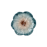 Blue Elisabetta Flower Dessert Plate, Set of 4
