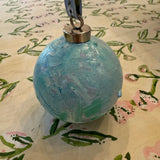 Blue & Green Marbled Ornament