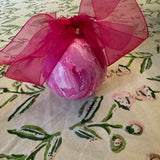 Hot Pink Marbled Ornament