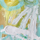 Seafoam and and Yellow Monochrome Medium Paper Study I