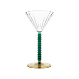 Palazzo Martini Glass, Clear, Green, Gold