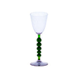 Palazzo Round Wine Glass, Lavender & Green, Set of 4