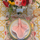 Square Scalloped Placemat | Climbing Roses - Blush