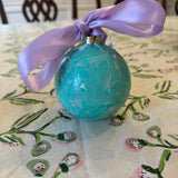 Seafoam Marbled Ornament
