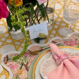 Square Scalloped Placemat | Climbing Roses - Blush