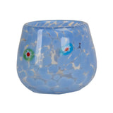 Torcello Millefiori/Stripes Votive, Blue (Set of 4)
