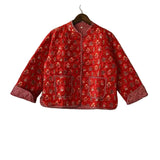 The Charlotte Jacket in Red Bouquet