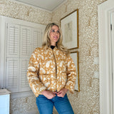 The Charlotte Jacket in Ochre Paisley