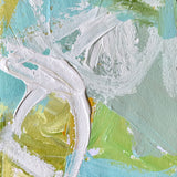 Seafoam and and Yellow Monochrome Medium Paper Study II