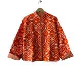The Charlotte Jacket in Orange Zig Zag