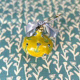 Citron and Blue Fleurs Ornament