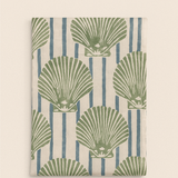 Sea Green Striped Shells Pareo