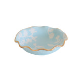 Chinoiserie Dreams Scalloped Bowls with 22K Gold Accent