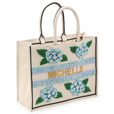 Madeleine Tote - Blue Hydrangea