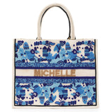 Madeleine Tote - Garden Party Blue