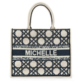 Madeleine Tote - Navy Cane