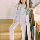 Mini Trellis Pajama (Blue)