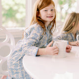 Mini Trellis Pajama (Blue)