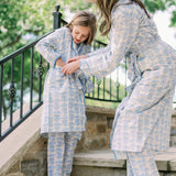 Adult Trellis Pajama (Blue)