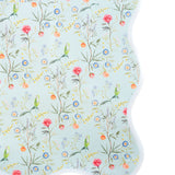 Scalloped Square Table Topper | Jardin de Fleurs - Sage