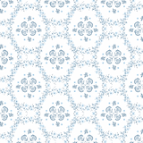 Round Scalloped Placemat | Floral Trellis
