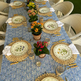 Capri Blue Fleurs Tablecloth