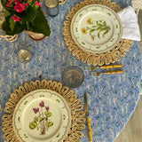 Capri Blue Fleurs Tablecloth