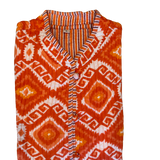 The Charlotte Jacket in Orange Zig Zag