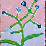 Bluebells on a Pink Background