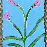 Dainty Pink Posies on a Vine I