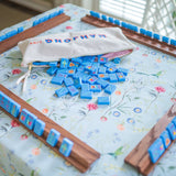 Scalloped Square Table Topper | Jardin de Fleurs - Sage