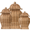 Square Wicker Jar (3 Sizes)